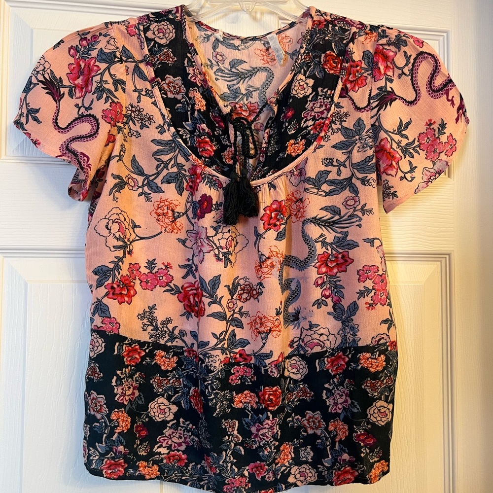 Hippie Laundry Multicolor Floral Blouse